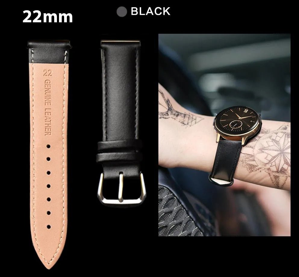 Soft Leather Smart Watch Strap - Zambeel