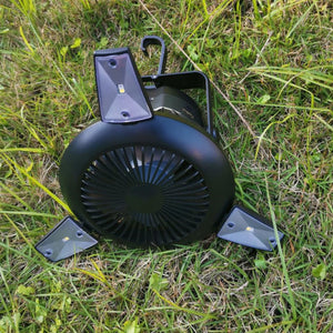 Solar Camping Light Foldable Fan Hanging Hook Rechargeable Battery Operated USB 3 Level Air Flow Fan For Camping Tent - Zambeel