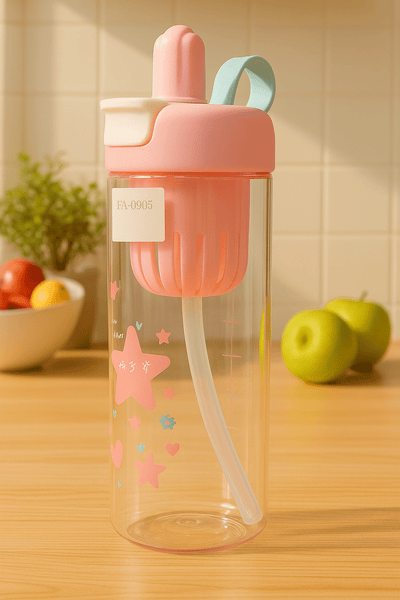 Sports Water Bottle with Straw - Zambeel