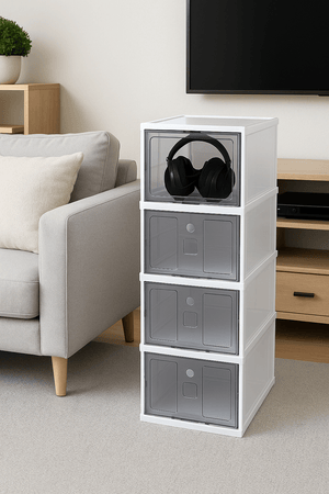Stackable Transparent Shoe Storage Box - Zambeel