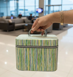Striped Pattern Makeup Case Ⓢ - Zambeel