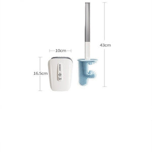 Toilet Brush Household No Dead Corner Bathroom With Bucket Wall Mounted - Zambeel