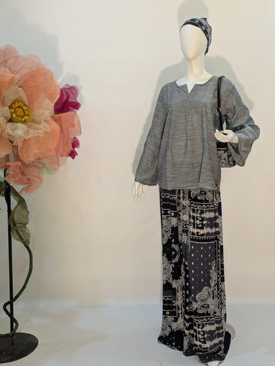 Tunic & Printed Palazzo Set - Zambeel