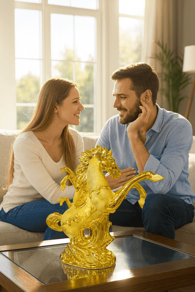 Twin Horses Sculpture © - Zambeel