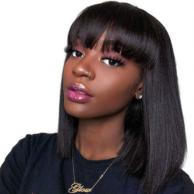 Unice Hair Full Machine Human Hair Wigs For Black Women - Zambeel