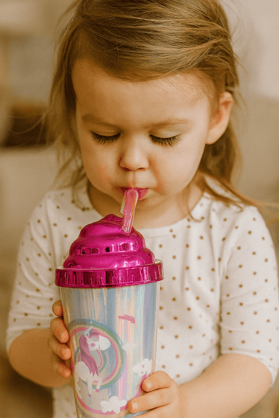 Unicorn Rainbow Cup with Straw - Zambeel