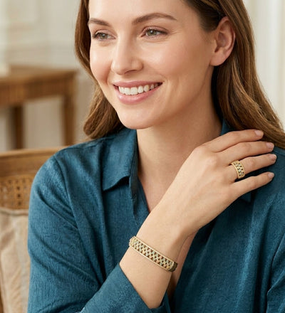 Linked Chain Glam Kada Set