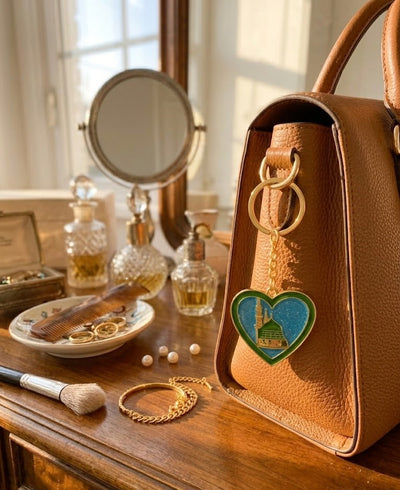 Madina Heart Shape Metal Keychain