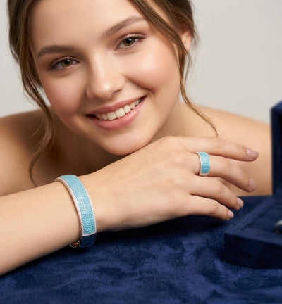 Honeycomb Luxe Crystal Kada Set