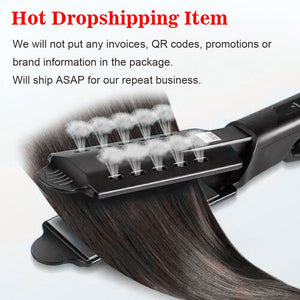 U.S. Standard Non - injury Hair Straightener Steam Hair Straightener Splint - Zambeel