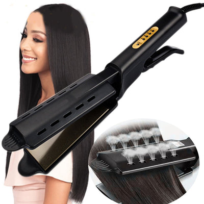 U.S. Standard Non - injury Hair Straightener Steam Hair Straightener Splint - Zambeel