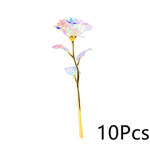 Valentine's Day Gift Gold Foil Rose Artificial Bouquet - Zambeel