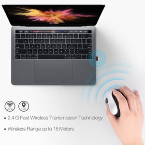 Vertical Rechargeable Wireless Mouse Ergonomic Wireless Mouse - Zambeel