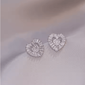Vintage Heart - Shaped Zircon Set - Zambeel