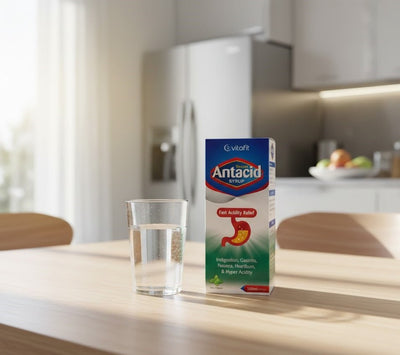 Vitafit Rexum Antacid Syrup - Fast Acidity Relief - Zambeel