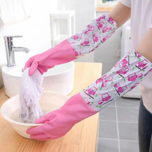 Waterproof Long Sleeve Dishwashing Gloves - Zambeel