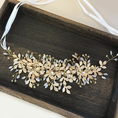 Wedding Dress, Hair Accessories, Headband - Zambeel