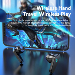 Wireless Gaming Headphones No Delay Noise Reduction Bluetooth Earphones HIFI Sound E - Sport Game Headset With Mic - Zambeel