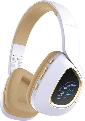 Wireless Headphones with LED Speedometer Display - Zambeel