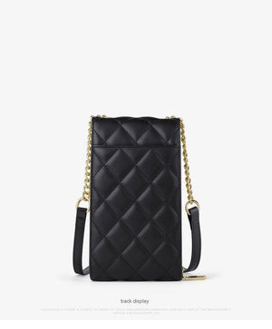 Women's Leather Mini Women's Bag Classic Mobile Phone Bag Messenger Bag - Zambeel