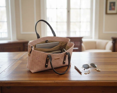 Women’s Printed Tote Handbag with Pouch - Zambeel