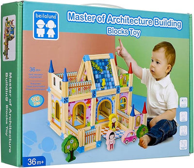 Wooden Architecture Building Blocks Toy - Zambeel