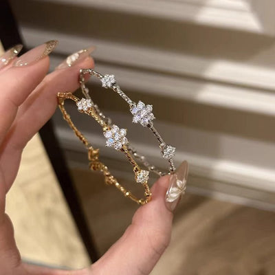 Zircon Flower Bracelet Female Special - Interest Design - Zambeel