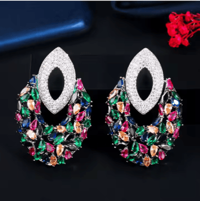 Zirconia Claw Necklace Set - Zambeel